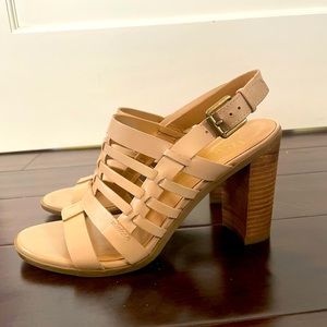 Franco Sarto sandals with heels. Barely used - very good condition.